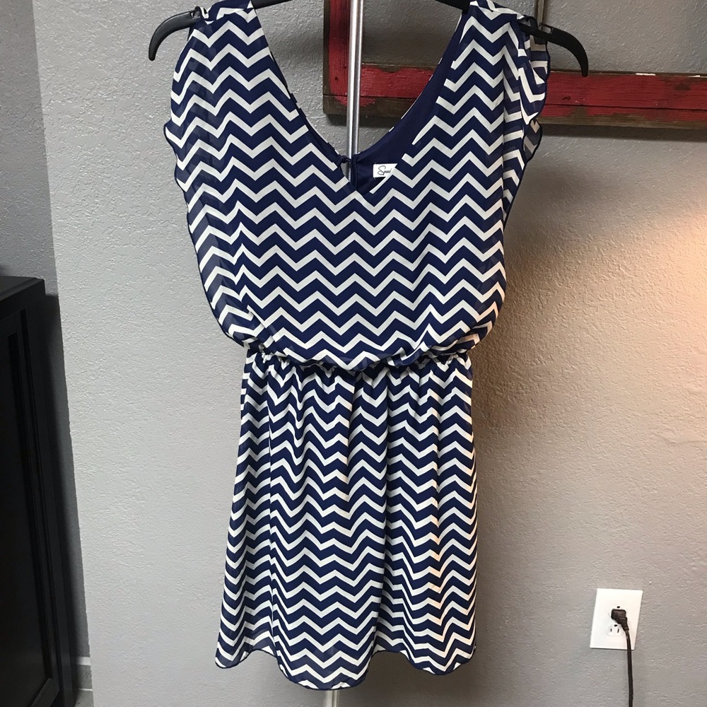 Chevron pattern dress